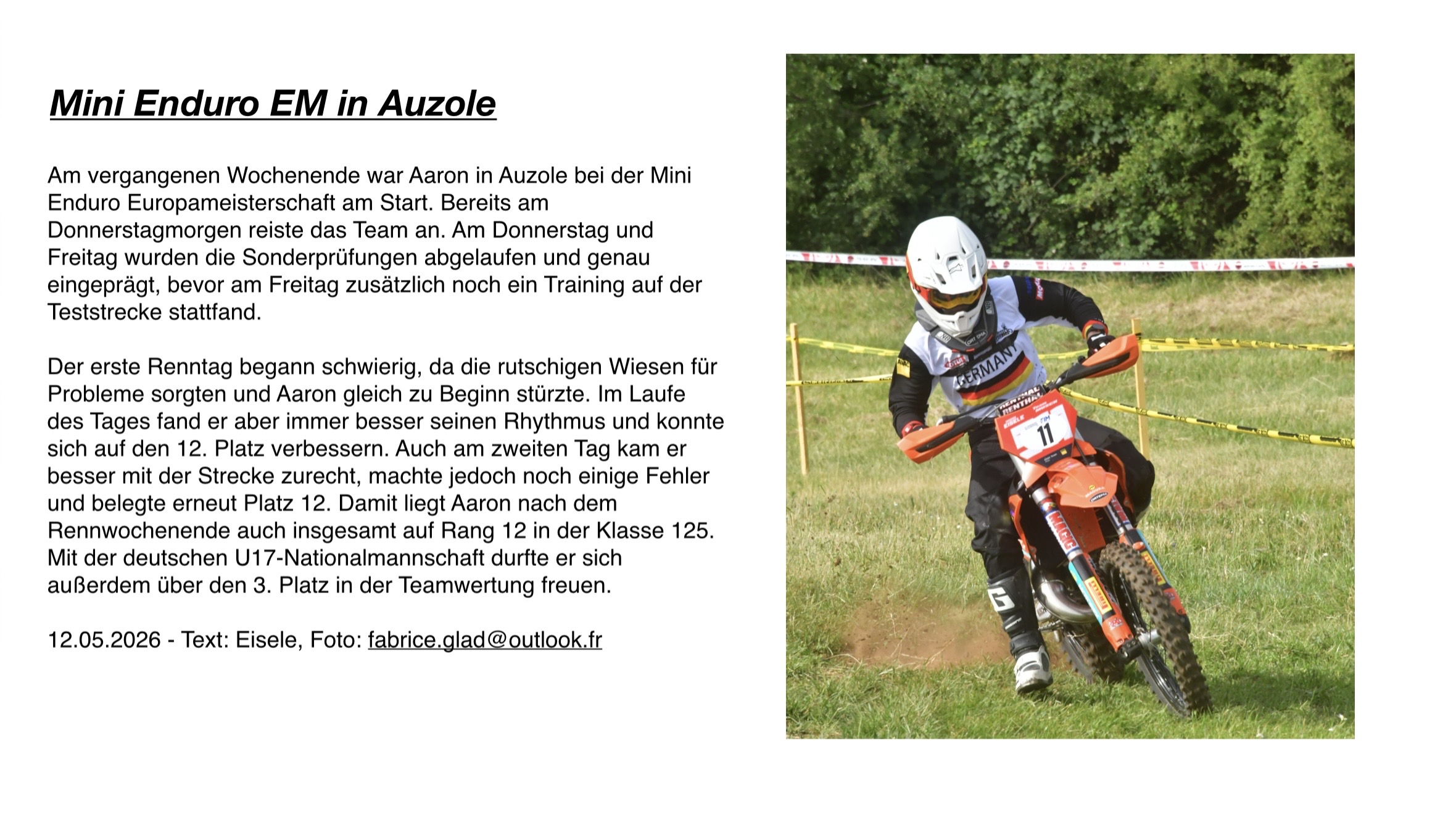 Rennbericht EM Auzole von Aaron Eisele (2)